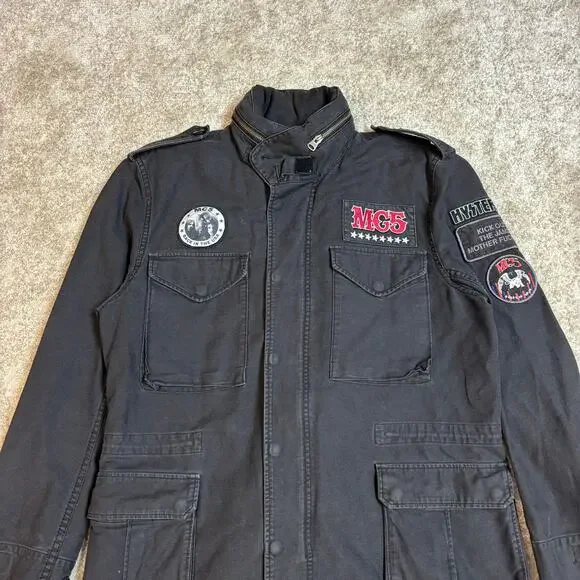 Hysteric Glamour MC5 Band Patched Field Military Jacket Hysteric Glamour MC5 Band Patched Field Military Jacket
